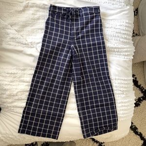 Madewell Plaid Wide Leg Pants Size 26